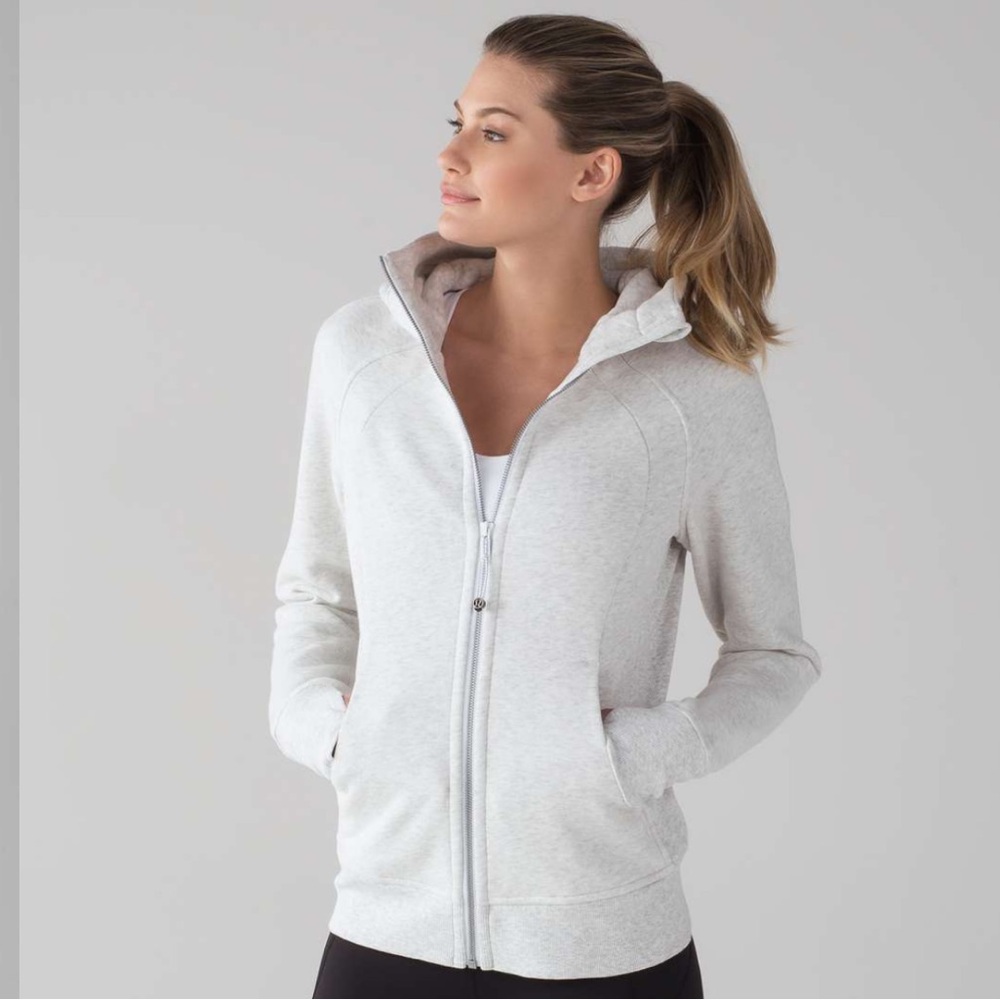Lululemon Scuba Hoodie Light Cotton Fleece
Heathered White